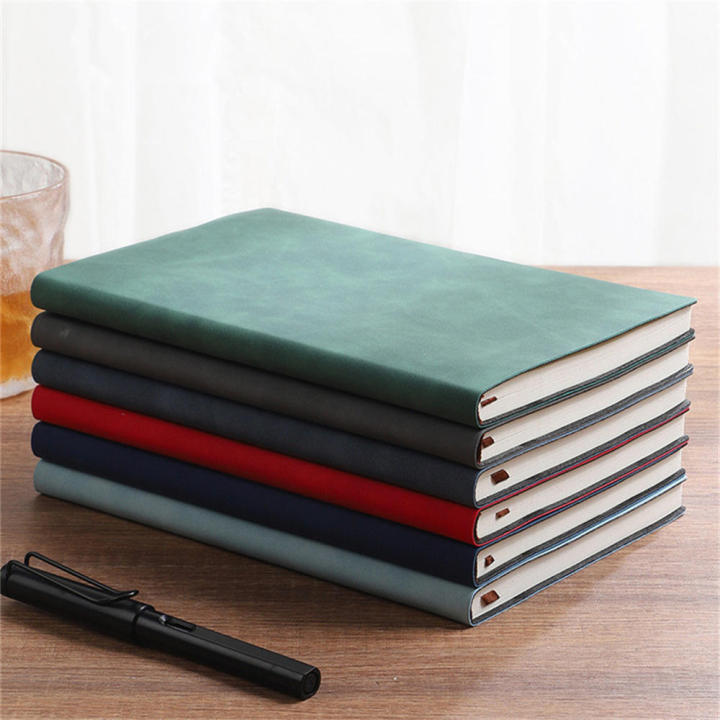 100 Pages Business Notebook Professional Premium Quality Hardcover A5 Notebook A5 Size PU Leather Exercise Book for Office Meetings Business Professionals Journaling -Taking Academic Use