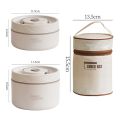Bento Lunch Box Set Portable Keep Warm Lunch Container With Insulated Bag Stainless Steel Thermal Food Container Tableware.