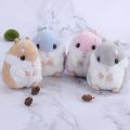 10cm Hamster Doll Keychain Pendant Doll Hamster Cute Backpack Doll Plush Bag Pendant School Bag Pendant. 