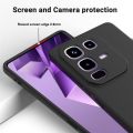 Infinix Note 50 Pro+, Slim Fit Silky And Soft Touch Finish Silicone Matte Finish TPU - Black & Blue (With Logo).