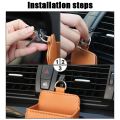 Car Storage Bag Hanging Storage Box PU Leather Storage Box Car Sundries Box Auto Vent Outlet Trash Interior Accessories.