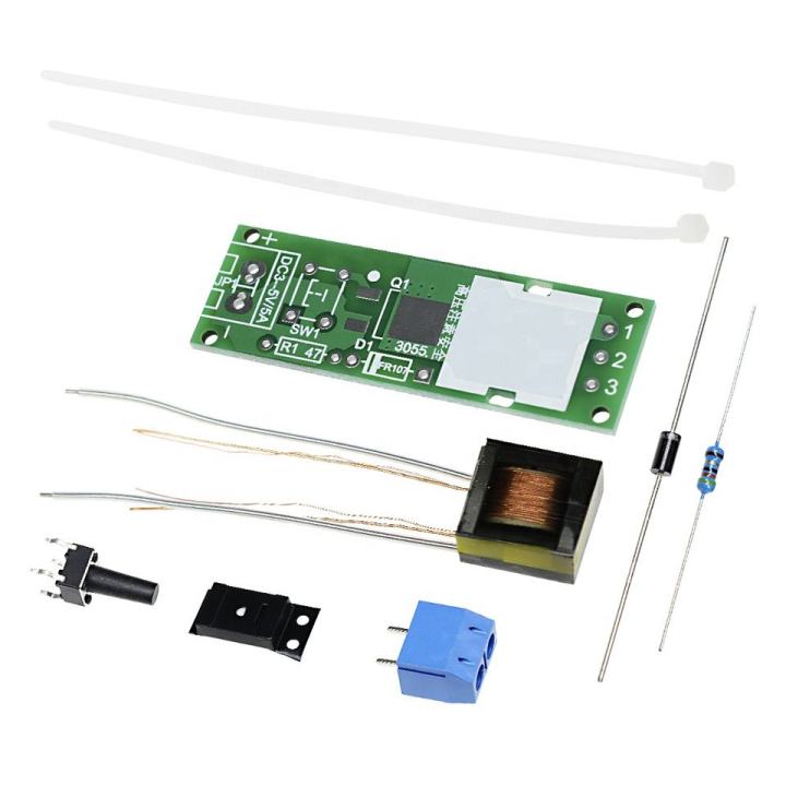 HV-1 High Voltage Igniter DIY Kit Arc Ignition Parts Arc Generator Arc Cigarette Igniter Module PCB Board DC 3V 5V 3A DIY Kit