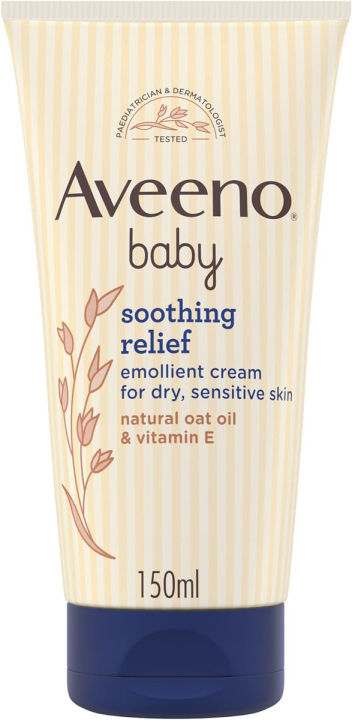 Aveeno%20Baby%20Soothing%20Relief%20Emollient%20Cream%20150ml%20-%20Image%203