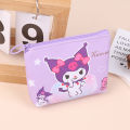 Sanrio Coin Purse Kuromi Melody Cinnamoroll Zippers Change Money Pouch Wallet Key Holder Case Card Pocket Lipstick Storage Bag. 