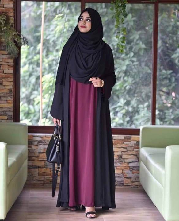 Stylish%20Arabian%20Party%20Borka,%20Dubai%20Charry%20Fabric%20Premium%20Quality%20-%20Image%202