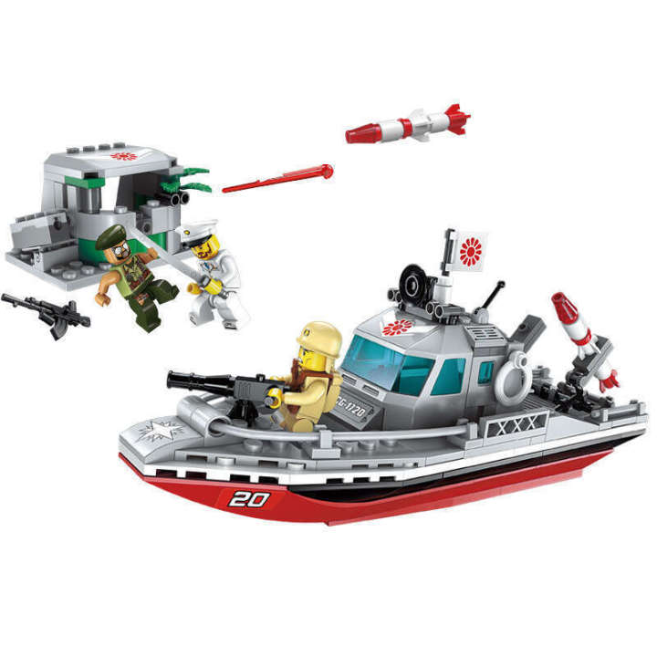 Enlightenment%20building%20blocks%20compatible%20with%20LEGO%20toys%20Battlefield%20Military%20Series%20Battleship%20Coastline%20Battle%20Cruiser%20Destroyer%20Boy%20-%20Image%205