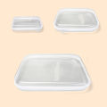 1PC Plastic Zippered Pouch Hard Bins Storage Bins Stackable Waterproof Zippered Hard Pouch Clear Hard Shell Zipper Case. 