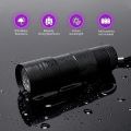 UV Handheld Waterproof Blacklight Flashlights 12 Led 395nm Mini Light Torch Detector for Pets Urine Stains Black Light UV Lamp. 