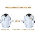 2021 Winter Men's High-end Hooded Jacket Custom Logo Waterproof Windbreaker Team Customize Print. 