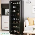 2 Door Modern Large Shoe Storage Cabinet with wheels, Troly Shoe Organizer/ Modern Almirah 2 Part Shoe Rack Large 8 Shoe Shelve 5x2 fit Shoe Rack.