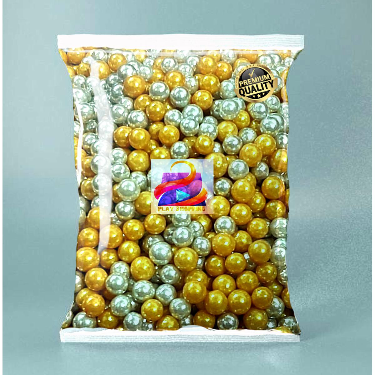 Silver & golden suger ball for cake 25g