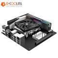 ID-COOLING 80mm PWM 800-3000RPM Mini ITX Black PC Case FAN Ultra-thin 10mm Thickness Temperature Controlled Cooling Ventilator.
