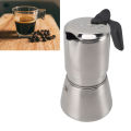 High quality 12 cup 304 stainless steel pot type portable coffee machine stove type coffee machine pot type coffee brewing machi.