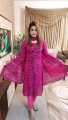 Multicolor Cotton Unstitched Afsan And Screen Print Trendy and Stylish Design, And Comfortable Salwar Kamiz {Three Piece} - 3 Pice Dress. 