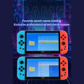 BeesClover X80 Handheld Game Console 7-inch High Definition IPS Screen 3000mAh Lithium Battery Powered Compatible For PS1 Emulator Player Retro Portable Game Console.