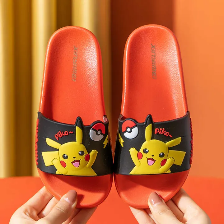 2021%20Pikachu%20Children's%20Cartoon%20Cute%20Boys%20and%20Girls%20Baby%20Home%20Bathroom%20Anti%20slip%20Slippers%20-%20Image%207