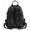 New men's leather backpack, casual student school bag, top layer cowhide computer bag, travel Korean style fashion bag. 