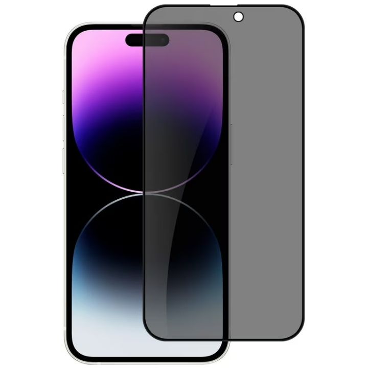 For Apple iPhone Privacy Anti-Spy Full Cover Tempered Glass Screen  Protector (Apple iPhone 15 Pro Max 12 Pro Max 11 Pro Max X XS Max XR)-EGL 