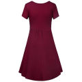 Maternity Women's Stripe Dresses Casual Summer Knee Length Pregnancy Clothes Ruched Pregnant Breastfeeding Clothes. 