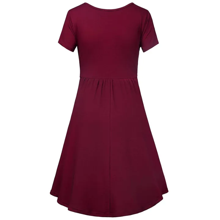 Maternity%20Women's%20Stripe%20Dresses%20Casual%20Summer%20Knee%20Length%20Pregnancy%20Clothes%20Ruched%20Pregnant%20Breastfeeding%20Clothes%20-%20Image%206