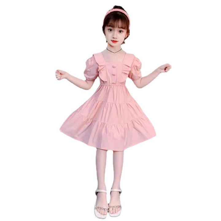 2024%20New%20Children's%20Fashionable%20Princess%20Summer%20Girls'%20Dress%20Big%20Kids%20-%20Image%205