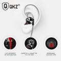 QKZ DM10 Authentic Zinc Alloy HiFi Earphone In Ear Earphones Sports Headset Phone Laptop Gaming Earphone.