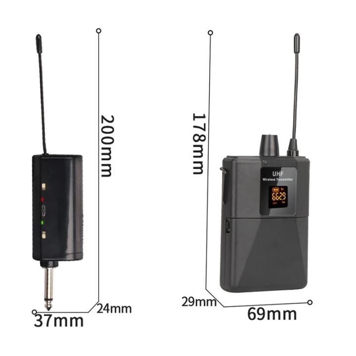 UHF%20Wireless%20Headset%20Microphone%20with%20Transmitter%20Receiver%20LED%20Digital%20Display%20Bodypack%20Transmitter%20for%20Teaching%20Live%20Performance%20-%20Image%203