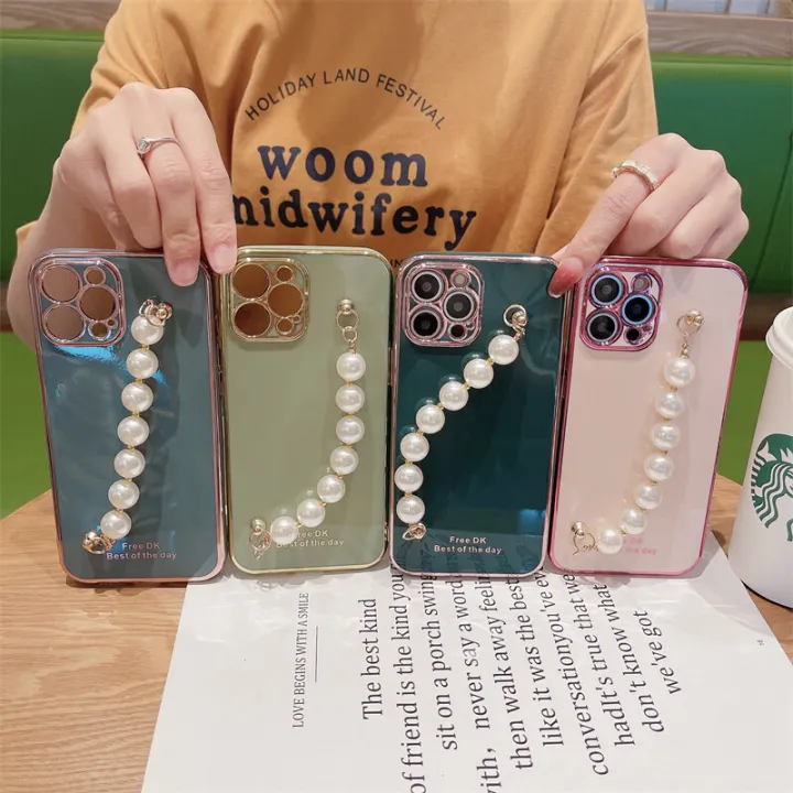 Case%20For%20Honor%2050%20Lite%20Soft%20Back%20Cover%20Transparent%20Plating%20Electroplating%20Shiny%20Cases%20+%20Pearl%20Bracelet%20for%20Honor%2050%20Lite%20cover%20-%20Image%206
