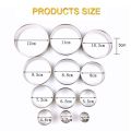2 Set Round Cookie Biscuit Cutter Set Stainless Steel Mold, A & B. 