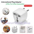 Travel Converter Socket- 2 pin to 3 pin, Universal Travel Adaptor Converter. 