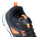 Sprint Black Synthetic and Mesh Sneakers for Men. 