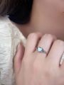 2023 Popular Heart shaped Australian Treasure Ring S925 Sterling Silver with Diamonds Fashion Versatile Simple Ring for Women.