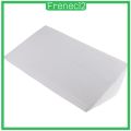Foam Bed Wedge Acid Reflux Pillow Leg Elevation Cushion Washable Removable Cover - White 20x10x5.5 inches. 
