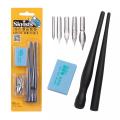 Dip Pen Set Manga Comics Art G Pen Set 5 Nibs 2 Body Handle Anime Cartoon Art Ink Pen Tools.