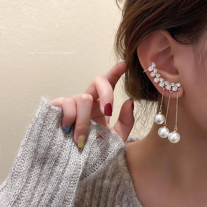 New personality fashion design zircon earrings for women Daraz .bd