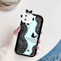 Hontinga for iPhone X XS Back Cover Fashion Butterfly Phone Case Monster Lens Camera Protection TPU Cover.