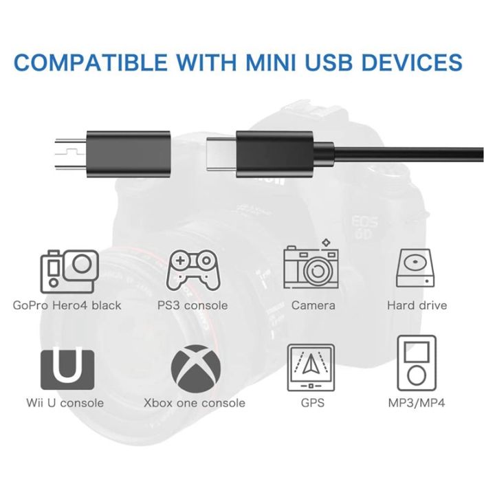 10Pcs%20USB%20C%20to%20Mini%20USB%202.0%20Adapter%20Type%20C%20Female%20to%20Mini%20USB%20Male%20Convert%20Adapter%20for%20GoPro%20MP3%20Players%20Dash%20Cam%20-%20Image%207