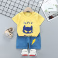 Children's short sleeve suit cotton girl new summer dress boy t-shirt shorts baby korean half sleeve children's clothes wholesale. 
