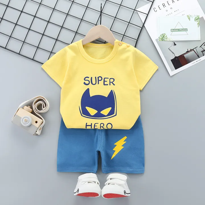 Children's%20short%20sleeve%20suit%20cotton%20girl%20new%20summer%20dress%20boy%20t-shirt%20shorts%20baby%20korean%20half%20sleeve%20children's%20clothes%20wholesale%20-%20Image%206
