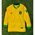 Brazil Home Full Sleeve 2022 Qatar World Cup Home Kit For Brazil Football. 