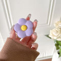 pop socket for Mobile phone airbag bracket ins style Japanese style fresh three-dimensional frosted dopamine color flower adhesive retractable.