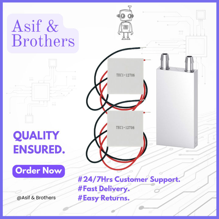 Thermoelectric Peltier Module With Aluminum Block. 2 Pcs Module+ 2A ...