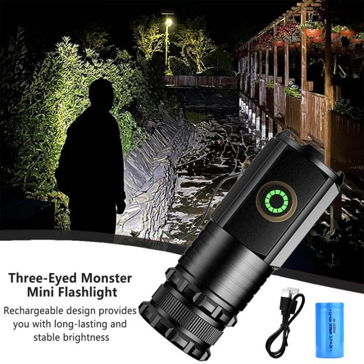 3%20F350%20LED%20Mini%20Flashlight%20Powerful%20Type-C%20Rechargeable%20Battery%20Torch%20Adjustable%20Brightness%20Flashlights%20For%20Camping%20Hiking%20-%20Image%205