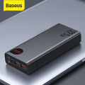 Baseus Adaman 20000mAh 22.5W Power Bank Metal Digital Display Quick Charge Baseus Power Bank, 22.5W 20000mAh Fast Charging USB C Portable Phone Charger, PD3.0 QC4.0 Slim Battery Pack with LED Display for Phone. 