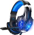 Kotion EACH G9000 Gaming Headset Deep Bass Stereo Game Headphone with Microphone LED Light for PC Laptop+Gaming Mouse+Mice Pad. 