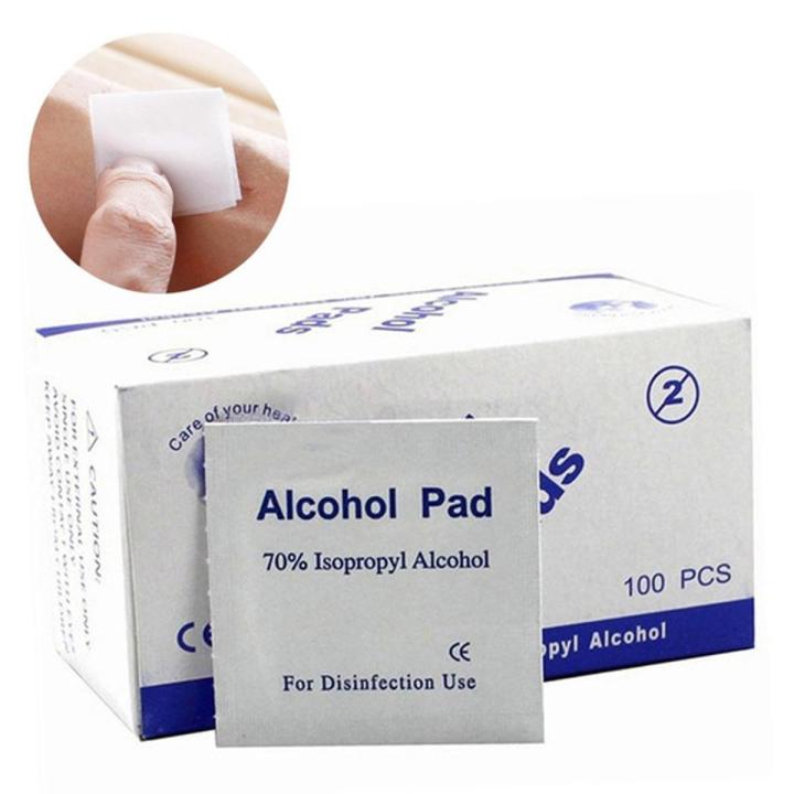 First Aid Pad / Disinfectant Wipes / Swabs - 100 Pcs Box