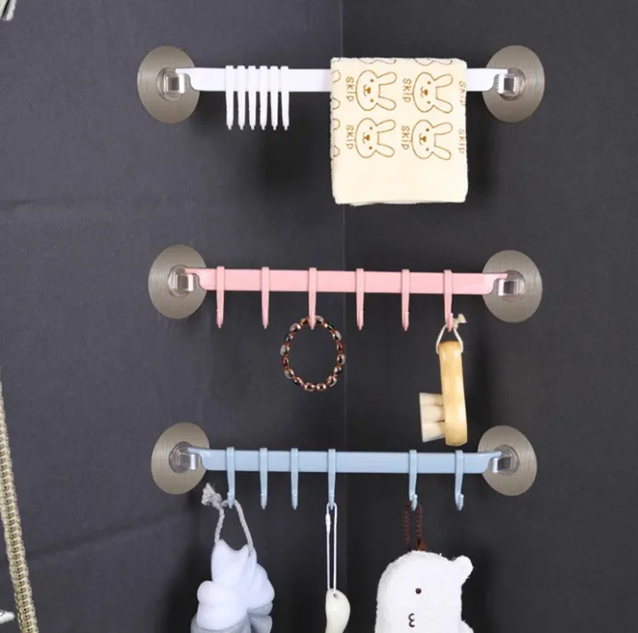 6%20Hooks%20Hanging%20Towel%20Racks%20Bathroom%20Self%20Adhesive%20Punch-free%20Wall%20Hanger%20Storage%20Hanger%20Kitchen%20Organizer%20Suction%20Cup%20Hooks%20Closet%20Hanging%20Key%20Rack%20-%20Image%203