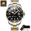 OLEVS 5885 Business Waterproof Watches for Men Quartz High Quality Stainless Steel Strap Men Wristwatch Luminous Calendar.