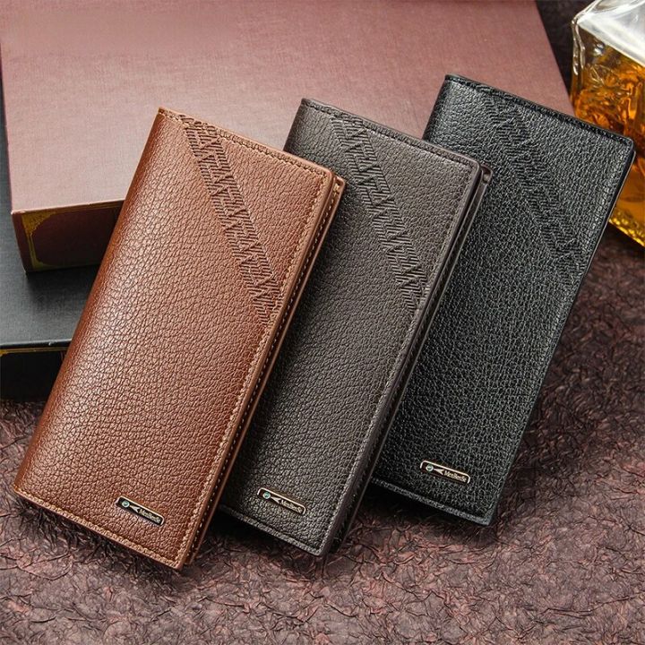 Men Long Wallet PU Leather Credit Card Holder Purses Carteira Masculina Carteras Billetera Hombre Luxury Wallets for Men Wallet