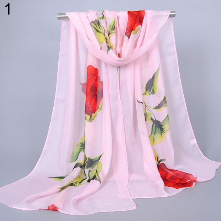 Oimg%20women%20fashion%20long%20soft%20wrap%20shawl%20rose%20flower%20printed%20sheer%20chiffon%20scarf%20-%20Image%205